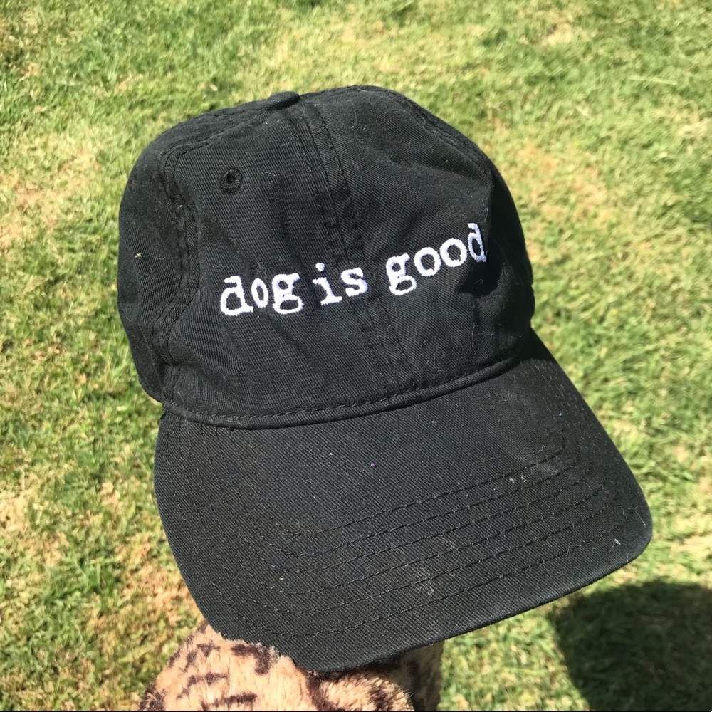 Dog Is Good Signature Black Ball Cap Hat